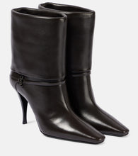 Saint Laurent Niki 90 leather booties - Saint Laurent Niki 90 皮革短靴