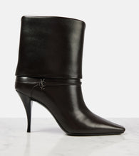 Saint Laurent Niki 90 leather booties