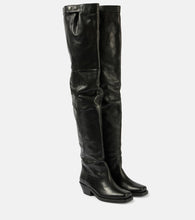 Isabel Marant Amati leather knee-high boots - Isabel Marant Amati 皮革过膝长靴