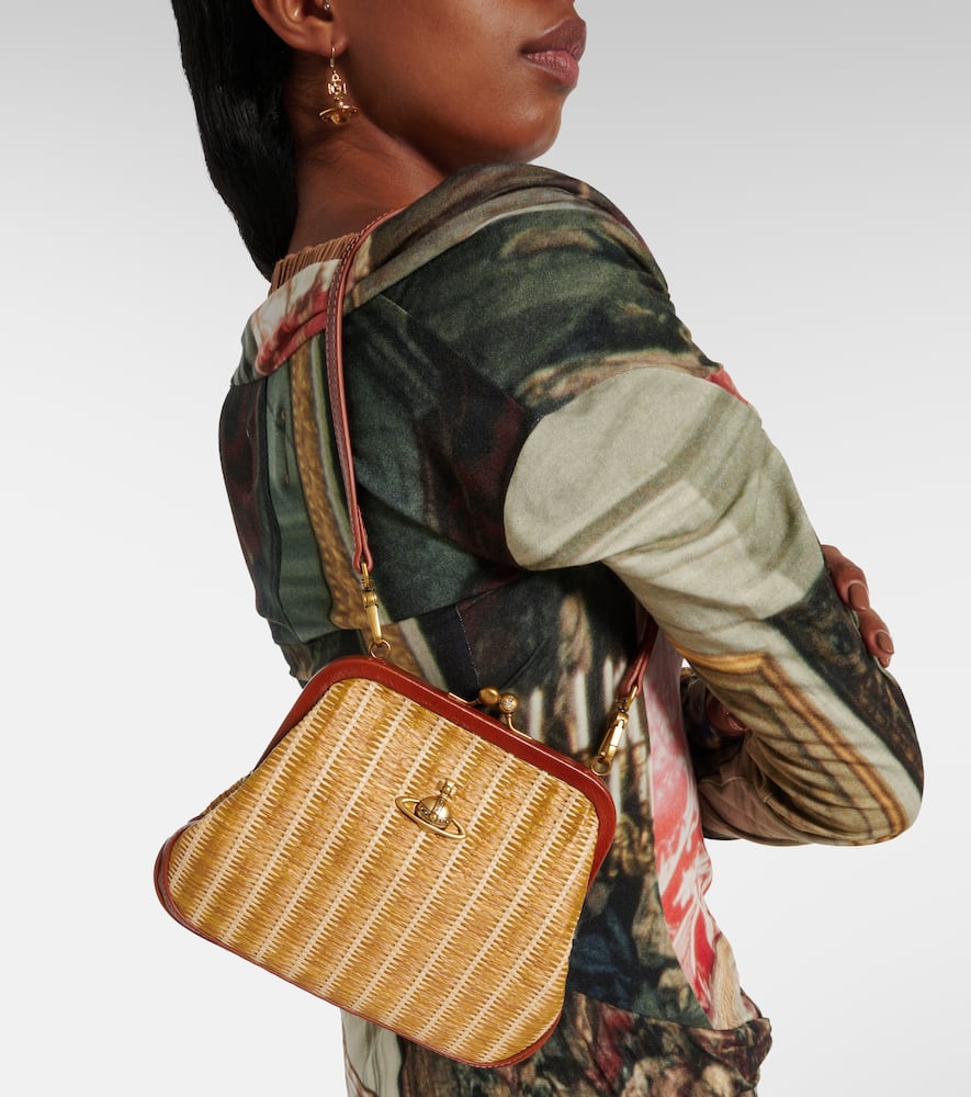 Vivienne Westwood Vivienne's raffia shoulder bag