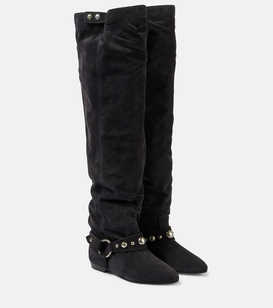Isabel Marant Selize suede over-the-knee boots - Isabel Marant Selize 麂皮过膝长靴