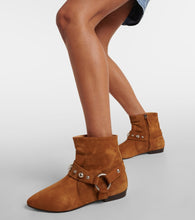 Isabel Marant Siago embellished suede ankle boots