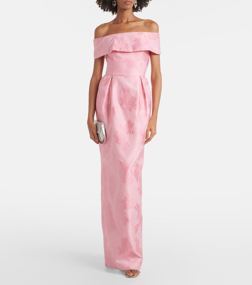 Rebecca Vallance Off-shoulder gown