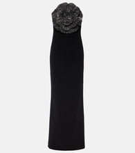 Rebecca Vallance Lumi floral-appliqu√É¬© gown