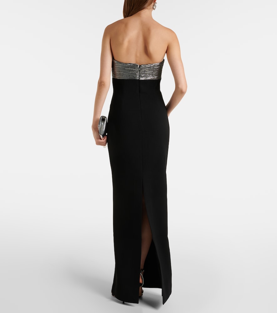 Rebecca Vallance Lumi floral-appliqu√É¬© gown