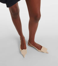Jacquemus Les Slingbacks Duelo Plates canvas flats