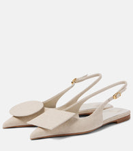 Jacquemus Les Slingbacks Duelo Plates canvas flats