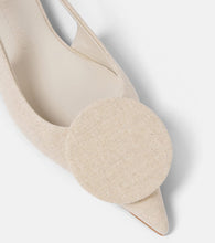 Jacquemus Les Slingbacks Duelo Plates canvas flats