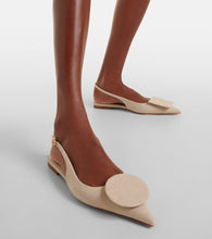 Jacquemus Les Slingbacks Duelo Plates canvas flats