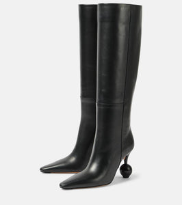 Jacquemus The Bisou leather knee-high boots