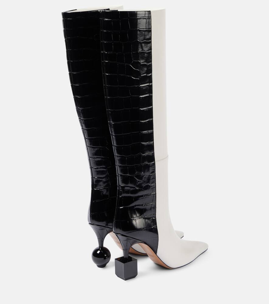 Jacquemus Les Bottes Bisou leather knee-high boots