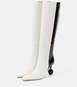 Jacquemus Les Bottes Bisou leather knee-high boots