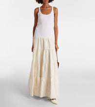 Gabriela Hearst Pozas tiered linen maxi dress