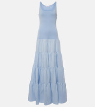 Gabriela Hearst Pozas tiered linen maxi dress. Gabriela Hearst Pozas 多层亚麻长裙