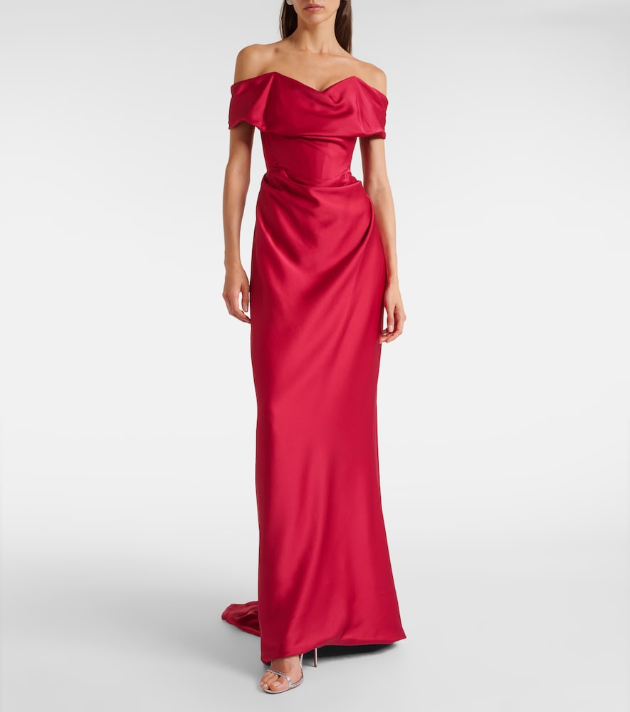 Vivienne Westwood Nova Cocotte satin corset gown
