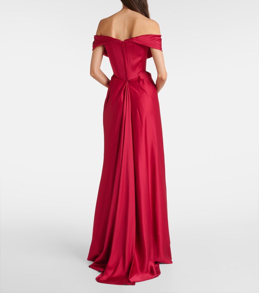Vivienne Westwood Nova Cocotte satin corset gown