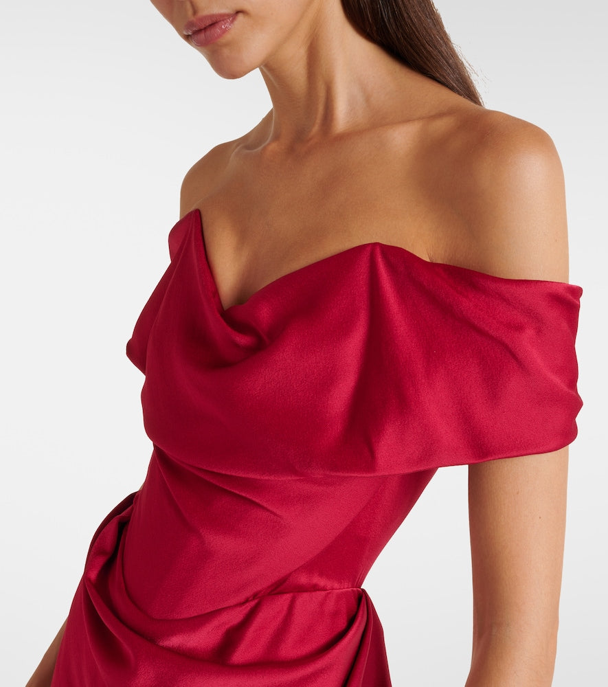 Vivienne Westwood Nova Cocotte satin corset gown
