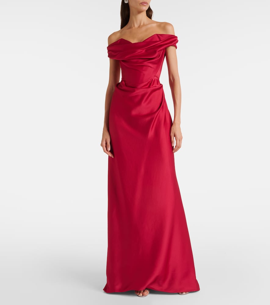Vivienne Westwood Nova Cocotte satin corset gown