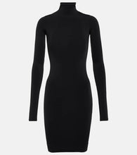 Balenciaga Mockneck jersey minidress