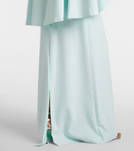 Costarellos Elin embellished caped  gown