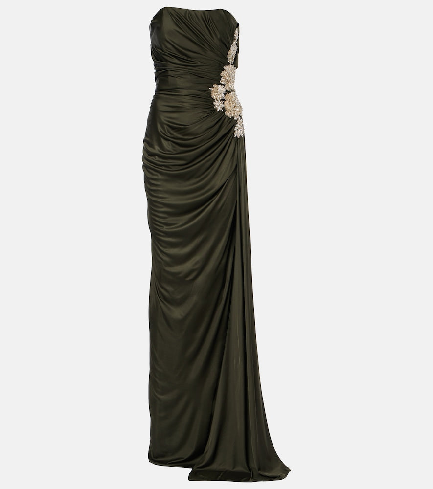 Costarellos Elettra embellished jersey gown. Costarellos Elettra 带缀饰平纹针织礼服