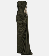 Costarellos Elettra embellished jersey gown. Costarellos Elettra 带缀饰平纹针织礼服