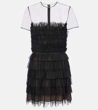 Costarellos Hayla tulle and chantilly lace minidress. Costarellos Hayla 薄纱和尚蒂伊蕾丝迷你连衣裙