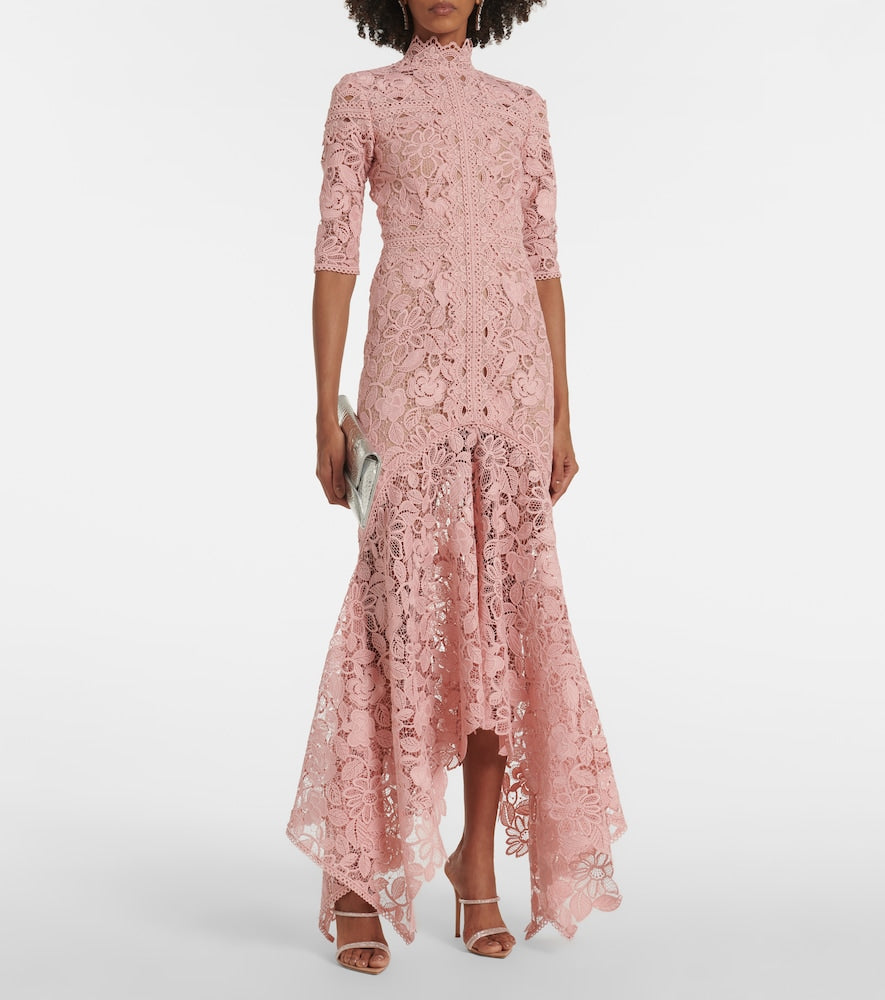 Costarellos Floral lace gown