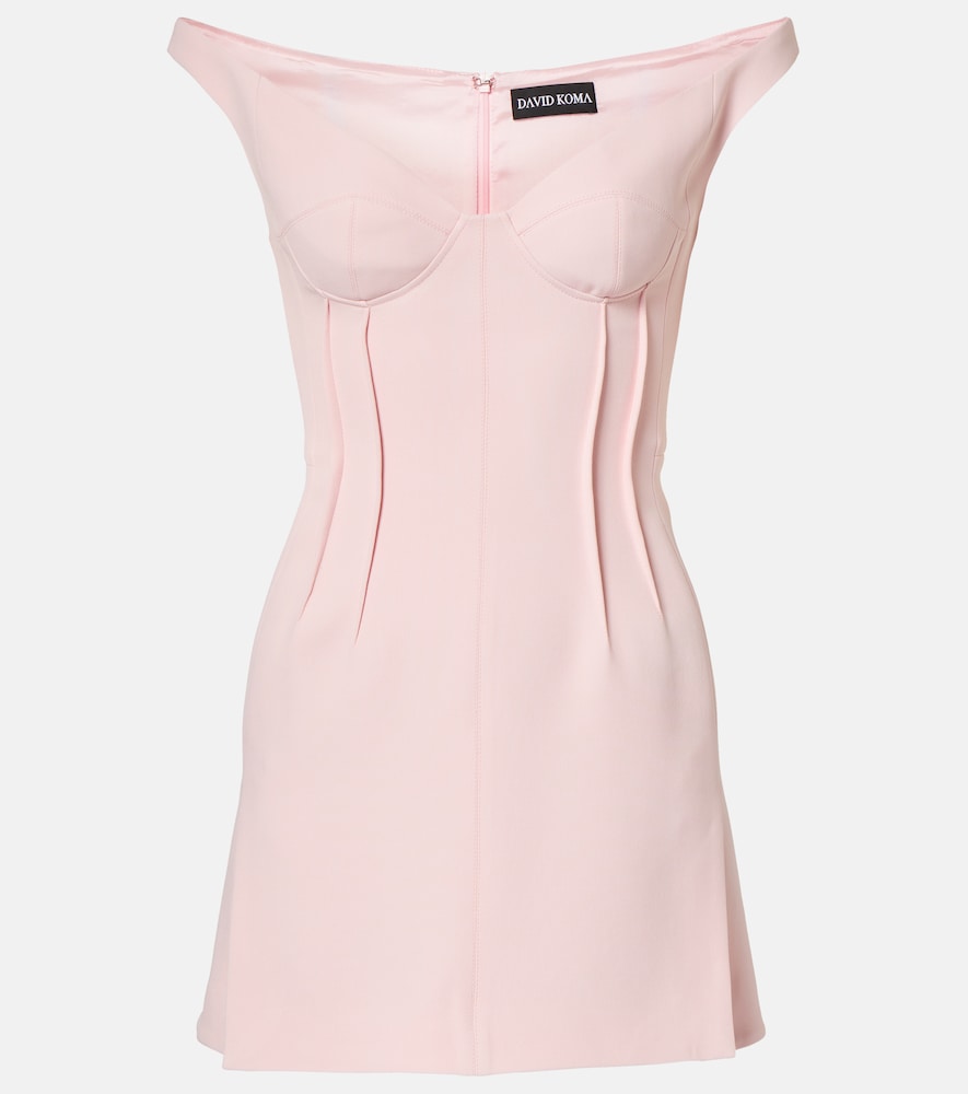 David Koma Off-shoulder minidress. David Koma 露肩迷你连衣裙