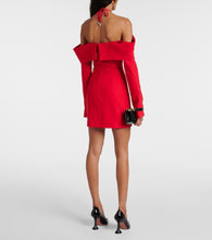 David Koma Wool-blend minidress