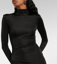 David Koma Flounced jersey midi dress