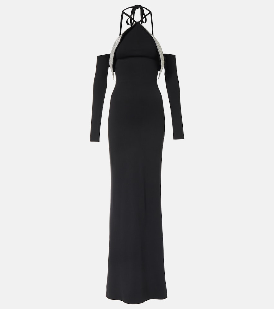 David Koma Crystal-embellished gown. David Koma 水晶装饰礼服