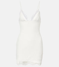 David Koma Bridal lace-trimmed minidress. David Koma Bridal 蕾丝边迷你连衣裙