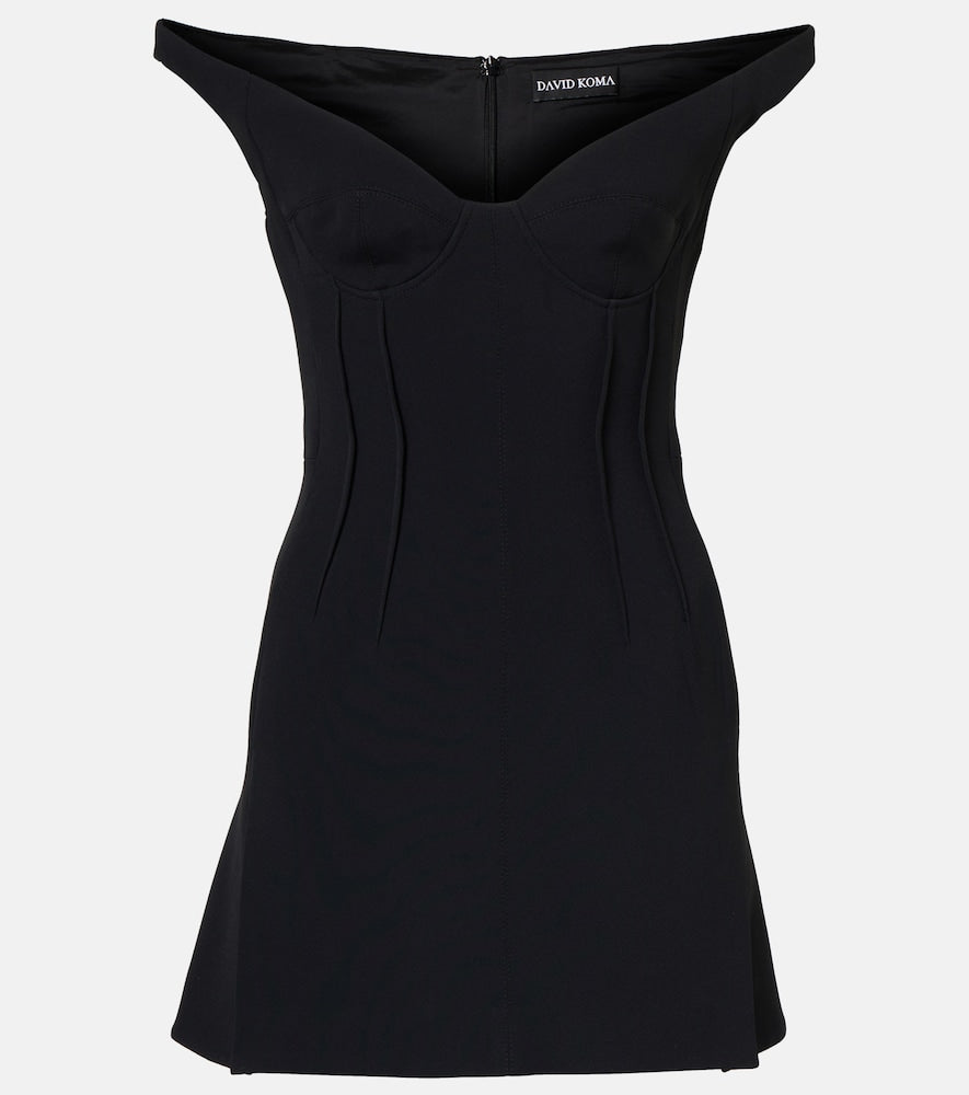 David Koma Off-shoulder minidress. David Koma 露肩迷你连衣裙