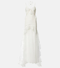 David Koma Bridal lace-trimmed taffeta and tulle gown. David Koma 蕾丝边塔夫绸和薄纱婚纱