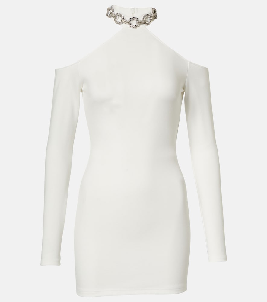 David Koma Bridal crystal-embellished minidress. David Koma Bridal 水晶装饰迷你连衣裙