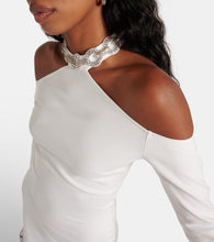 David Koma Bridal crystal-embellished minidress
