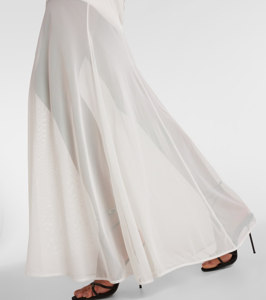 David Koma Bridal strapless gathered cady gown