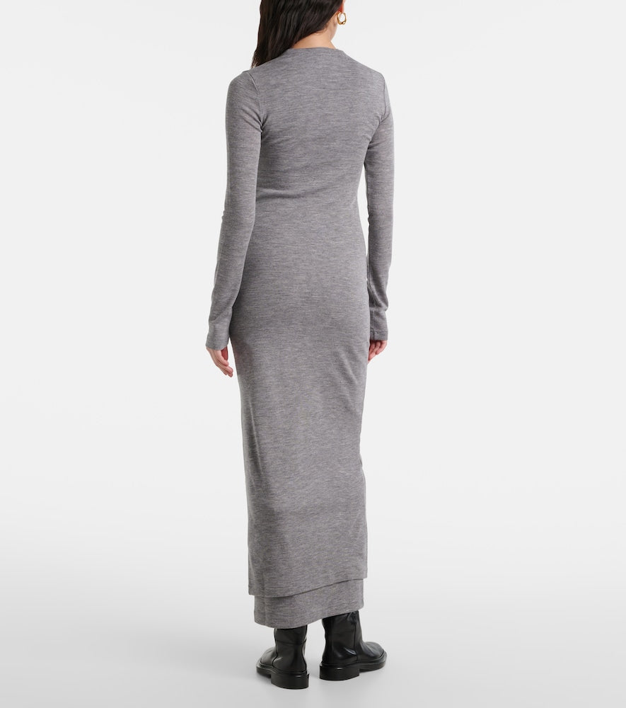 Jil Sander Virgin wool midi dress