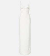 David Koma Bridal lace-trimmed gown. David Koma 蕾丝边婚纱