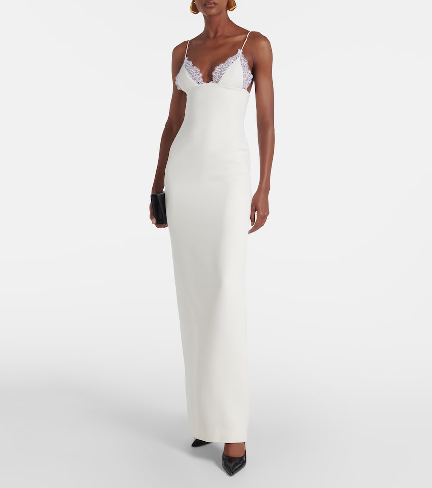 David Koma Bridal lace-trimmed gown