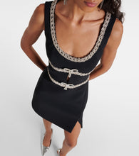 Self-Portrait Crystal-embellished  minidress