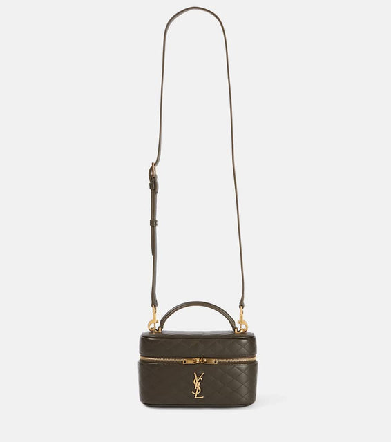 Saint Laurent Gaby Mini leather vanity bag. Shop Saint Laurent Top-Handle Bags for women now.