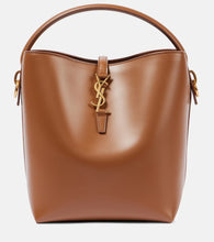 Saint Laurent Le 37 leather bucket bag. Shop Saint Laurent Top-Handle Bags for women now.