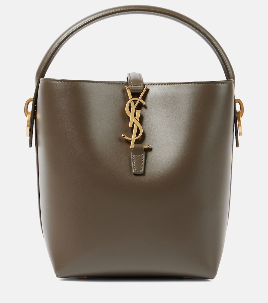 Saint Laurent Le 37 leather bucket bag. Shop Saint Laurent Top-Handle Bags for women now.