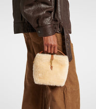 Saint Laurent Le 37 Mini shearling bucket bag