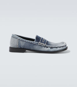 Loewe Campo denim penny loafers