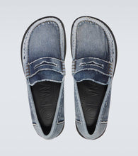 Loewe Campo denim penny loafers