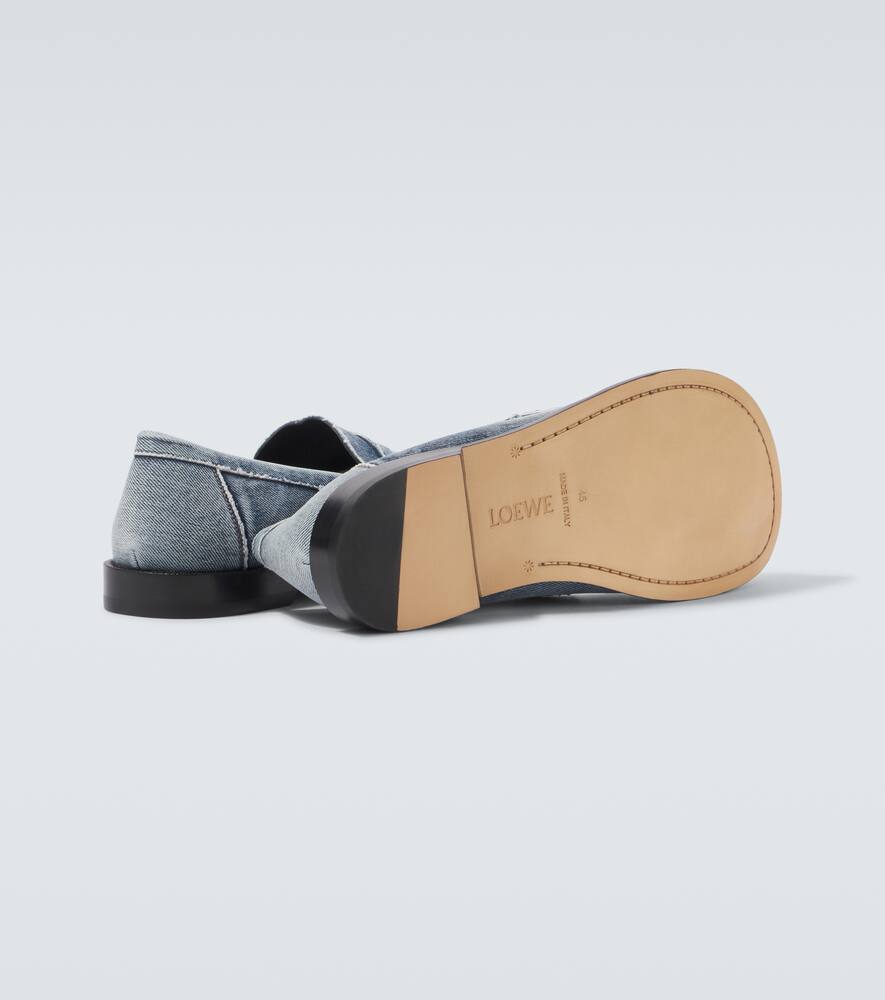 Loewe Campo denim penny loafers
