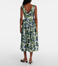 Erdem Floral bow-detail cotton midi dress